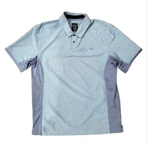 GREG NORMAN Shirt Stripes RAPIVENT Classic Polo Golf Golfer